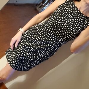 AGB Black and White Sheath Dress for Cocktail Events